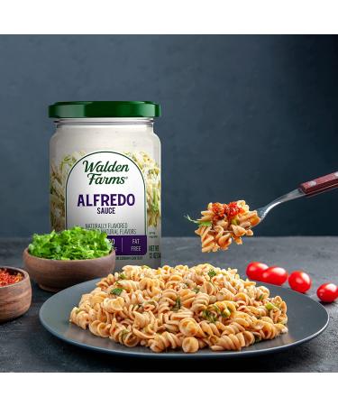Walden Farms Light Alfredo Sauce 12 oz - Vegan & Keto Friendly, Non-Dairy Milk Substitute, 0g Net Carbs - Perfect for Chicken, Fish, Scampi & More - Buy Online on GoSupps.com
