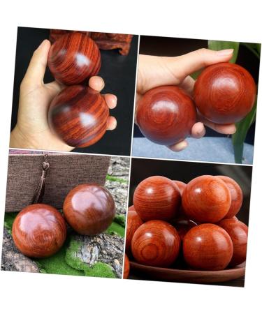 Frcolor 4-Piece Solid Wood Massage Ball Set - Leg & Foot Massage Device for Muscle Relief & Fasciitis Mahogany Fitness Balls - Buy Online on GoSupps.com