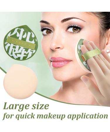 2PCS Large Makeup Sponge Reusable Soft Beauty Blenders Foundation Sponge Faster and Efficient Makeup in 3s Wet Dry Make Up Sponges for Cream Concealer Makeup & face sponges cleansing Large Droplet Shape - Buy Online on GoSupps.com