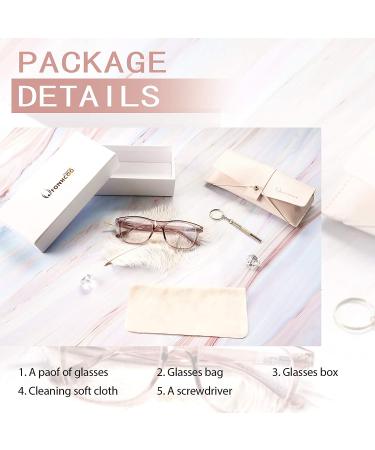 FONHCOO Blue Light Blocking Glasses - Anti Eyestrain & UV Glare Protection in Flesh Pink for Women and Men - Buy Online on GoSupps.com