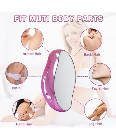 Crystal Hair Eraser - Reusable Hair Remover for Painless Exfoliation - Deep Pink - Buy Online on GoSupps.com