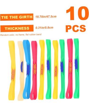 Frameless Slingshot 10Pcs 18.7in Frameless Slingshot Bracelet Perimeter Elastic Slingshot Bracelet Plush Fiber 0.8mm Thickness Low Noise Slingshot Bands for Outdoor Random Color - Buy Online on GoSupps.com