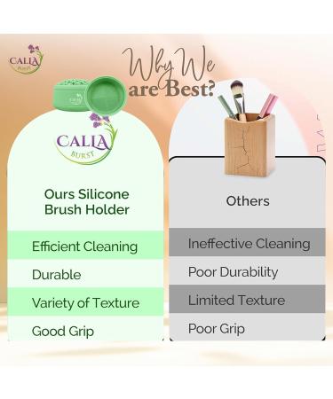 3 in 1 Silicone Makeup Brush Cleaner | Mat Drying Rack & Organizer | Best Tool for Beauty Cosmetic Brushes Green - Buy Online on GoSupps.com