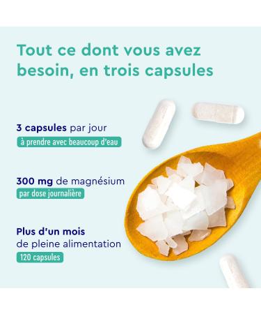 High Dose Magnesium Bisglycinate - For Muscle Bone and Electrolyte Balance Maximum Bioavailability - 120 Capsules Magnesium Glycinate No Additives - Vegan & Lab Tested - Buy Online on GoSupps.com