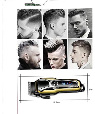 Professional Electric Hair Clipper for Men | LCD Trimmer & Razor | International Shipping Available - Buy Online on GoSupps.com
