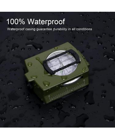 euBSWA Professional Outdoor Military March Compass - Waterproof & Shockproof Pocket Compass for Hunting Hiking and Camping - Buy Online on GoSupps.com