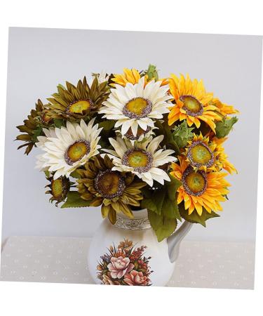 Cabilock Imitated Sunflower Bouquet 1pc Home Decor European Household Decoration European Style Sunflower Adornment Decorate - Buy Online on GoSupps.com