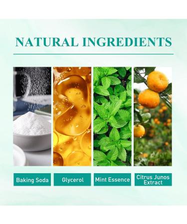 Teethaid Mouthwash & Whitening Foam Toothpaste - Natural Peppermint Dental Cleaning - 60ml (3 Pack) - International Shipping Available - Buy Online on GoSupps.com