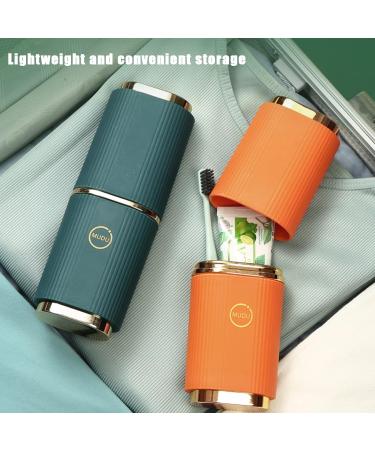 Crystalberry Travel Toothbrush Case Holder - Portable Multifunctional Cup & Carrier - White - Buy Online on GoSupps.com