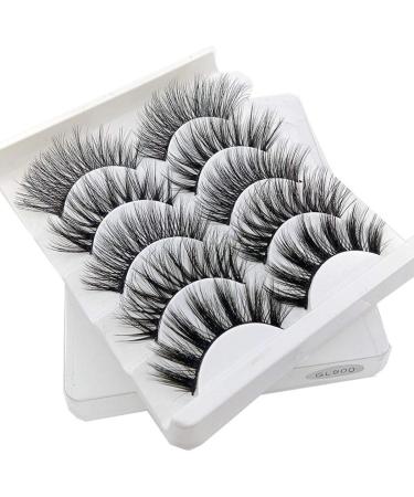 Greattangle 3D Mixed Chemical Fiber False Eyelashes - 5 Pairs Natural Soft Thick Makeup Extension Tools (GL900) - International Shipping Available - Buy Online on GoSupps.com