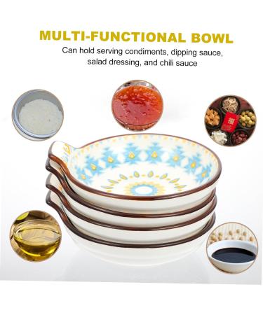 Zerodeko Ceramic Dipping Cups Sauce Bowl 8 Pcs Seasoning Dish Soybean Sushi Ceramics Seasoning Dishes re-usable Sauce Bowls 11X10X4CMx2pcs Assorted Colorx2pcs - Buy Online on GoSupps.com