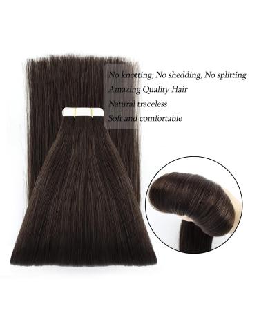 Shop Amazing Beauty Hair Tape In Extensions - 50g 20 Pieces Real Remy Deep Black #1B Seamless & Reusable! - Buy Online on GoSupps.com