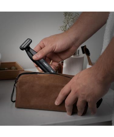 Intimate Razor for Men | Kibiy IPX7 Waterproof Body Hair Trimmer with Hypoallergenic Shear Film & Type C Charging - Professional Full Body Care - Buy Online on GoSupps.com