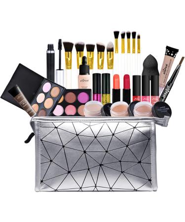 MKNZOME Professional Makeup Set - 28-pc Cosmetic Starter Kit with Travel Bag | Ideal Birthday or Xmas Gift for Teens & Adults - Buy Online on GoSupps.com