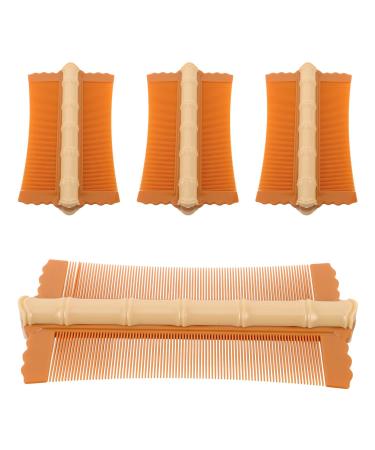 4 Pi ces Lot de 4 Peignes en Bambou Double Face Antipelliculaires Dents Fines pour Animaux et Cuir Chevelu Peigne Fin Pellicules Soin Toilettage Chiens Chats Portable et