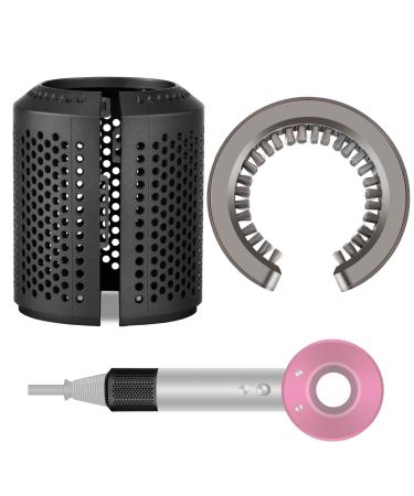 Upgraded Hair Dryer Filter Replacement for Dyson Supersonic HD01 HD03 HD08 HD15 Outer Filter Cage Repair Accessories with Cleaning Brush