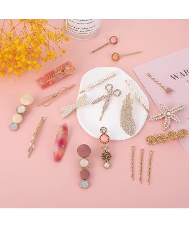 20 PCS Pearl Hair Clips Set - Cute Decorative Bobby Pins for Women and Girls - Buy Online on GoSupps.com