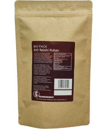 Reishi Bio Powder 500g - Premium Quality from Slovenia - High Safety - Sustainable - German Brand - Buy Online on GoSupps.com