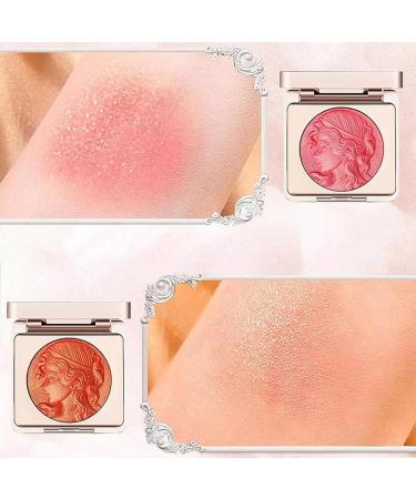 Embossed Smooth Powder Blush Palette for Cheeks Embossed Girl Blush for Cheeks Matte Face Powder Blush Palette Long Lasting Blush for Cheeks Natural Makeup for All Skins (02#) - Buy Online on GoSupps.com