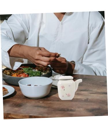 Zerodeko 2pcs Ceramic Soy Sauce Pot Ceramic Vinegar Bottle Porcelain Olive Oil Bottle Vinegar Bowl Ceramic Soy Sauce Dispenser Gravy Warmer Oil Jug Oil Tank Ceramics Cooking White 8X7.5X5CMx2pcs Whitex2pcs - Buy Online on GoSupps.com
