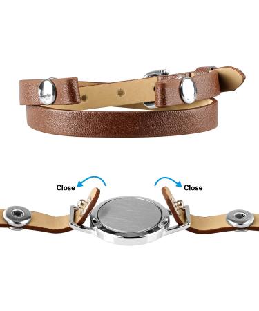 Phogary Aromatherapy Bracelets - Stainless Steel Diffuser with Leather Bands & 10 Felt Circles | Ideal Gift for Valentine's Day Mother's Day & Birthdays - Buy Online on GoSupps.com