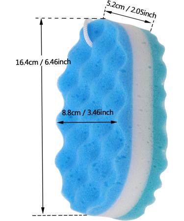 Tupalizy 3PCS Soft Bath Sponge Body Scrubber Set for Exfoliating Shower - Assorted Colors - Ideal for Women, Men, and Family - Hanging Robe Included - Perfect for Cleaning and Scrubbing - Buy Online on GoSupps.com