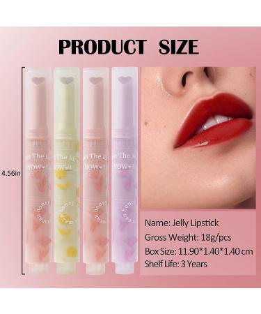 U-Shinein Jelly Lipstick Tinted Lip Gloss | Moisturizing Heart Shape Lip Glaze | High-Shine Finish Lip Makeup (04 Red Guava) - Buy Online on GoSupps.com