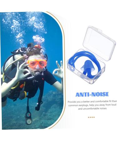 4 Pairs Waterproof Silicone Earplugs for Swimming - Corded Underwater Earplugs | Pack of 1 - Buy Online on GoSupps.com