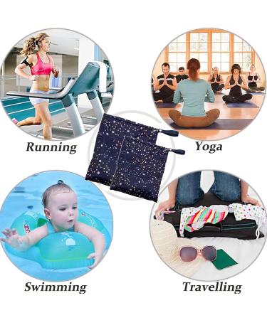 FCSNJH Wetbag Set - 2 Durable Nas Pocket Bags for Diapers Swimming & Travel | Ideal for Kindergarten & Babies - Starry Sky Design - Buy Online on GoSupps.com