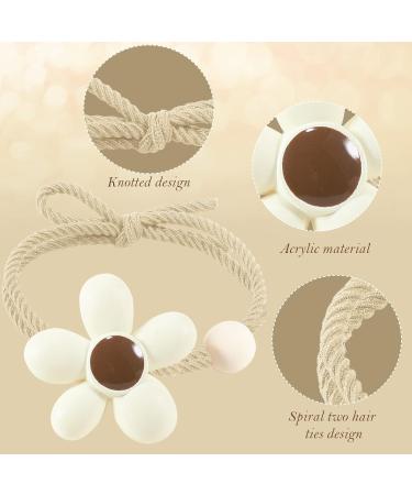 BOOBEES 13 pcs Cartoon Hair Ties - No Folds Elastic Bands for Girls & Women - Cute Beige & Brown Hair Accessories - Buy Online on GoSupps.com