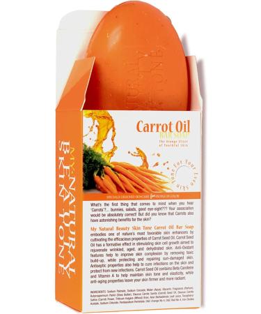 Clear Essence My Natural Beauty Skin Tone Carrot Oil Bar Soap 173g - Buy Online on GoSupps.com