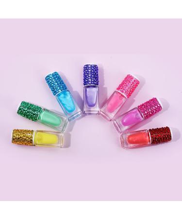 Mebtmel 7Pcs Non-Toxic Water Based Nail Polishes Set for Girls | Peel-Off, Quick Dry Formula - Buy Online on GoSupps.com
