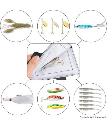 Dr.Fish 3pk Fishing Lure Protectors - Heavy Duty Nylon Wraps for Lures - Soft Padded, Secure Storage - 4-1/10x7 - Black - Buy Online on GoSupps.com