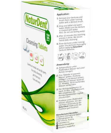 Buy NaturDent 4x Cleaning Tablets (48 pcs) - Effective Dental Care for Healthy Teeth | International Shipping Available - Buy Online on GoSupps.com