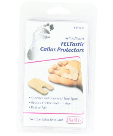 Pedifix Felt Callus Protectors, 8-Count (Pack of 2)