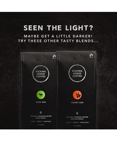 Kicking Horse Coffee Hola - Organic Fairtrade Light Roast, Ground 10 oz | Kosher Certified - Buy Online on GoSupps.com