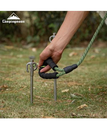 Campingmoon Dog Tie Out Stake 360 Swivel Heavy Duty Strongest Dog Anchor Spike for Tie-Out Cable Chain in Yard or Camping - Buy Online on GoSupps.com