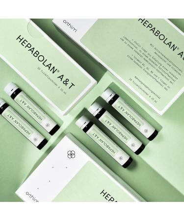Hepabolan A&T - 30x25ml Drinking Bottles for Healthy Liver | Artichoke Choline Lysine Taurine & Arginine | German Quality & Laboratory Tested - Buy Online on GoSupps.com