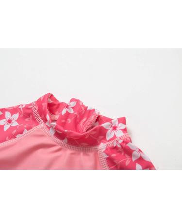 Bonverano Baby Girls UPF 50+ Sunsuit with Sun Cap - Pink Flowers, 3-6 Months - Buy Online on GoSupps.com
