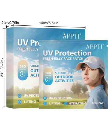 5-Pairs Golf Patches - Sun Patch Fit - Sunscreen Facial Patches - Sun Patch Comfortable Fit Waterproof and Sweatproof for Golf - Outdoor Sports - Buy Online on GoSupps.com