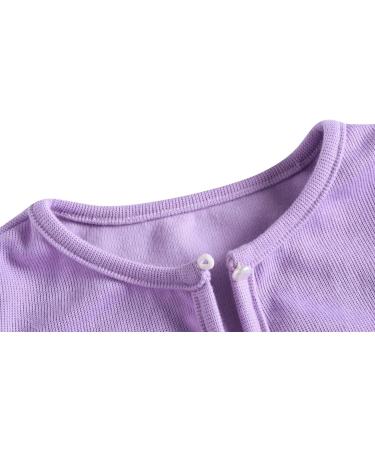 Bonny Billy Girls Cotton Knitted Cardigan Bolero Shrug - Purple (8-9 Years) - Buy Online on GoSupps.com