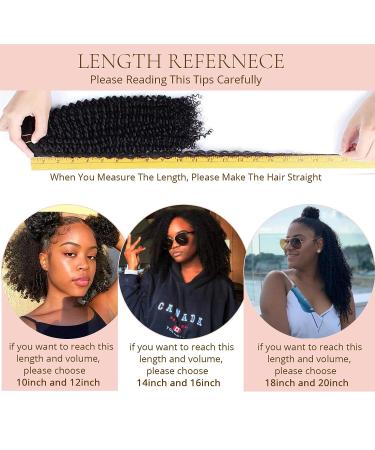 Loxxy Afro Kinkys Curly Hair Extensions Clip In - 10 Inch 4B 4C Natural Hair Clip Ins - Virgin Brazilian Human Hair for Black Women - Red Brown Ombre 1B/99J - Buy Online on GoSupps.com