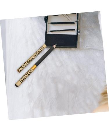 Mipcase 6 Pcs Black Eyeliner Dark Brown Eyebrow Pencil Makeup Eyebrow Pencils Palette Miss Leopard Print 1 count (Pack of 1) Blackx3pcs - Buy Online on GoSupps.com