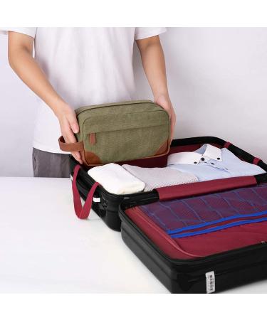 Vorspack Hanging Toiletry Bag for Men - Water-Resistant Canvas Dopp Kit Travel Organizer - Green - Buy Online on GoSupps.com
