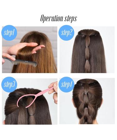 Clear Hair Rubber Bands Set with Styling Tools for Girls, Women & Kids - 1000pcs Marcoido Elastics + Braid Tools + Rat Tail Comb - Buy Online on GoSupps.com