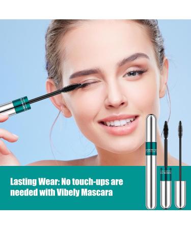 Eyelash Mascara Smudge Proof Eye Lash Mascara With Two Brush - Waterproof Mascara Lash Extension Safe Lash Primer Thick Dense Curling Eye Lash Mascara For Bigger Eyes And Make Up Bairong - Buy Online on GoSupps.com