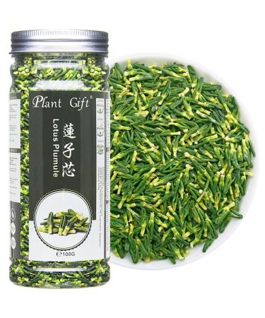 PlantGift Lotus Plumule 125G/4.4oz Medicinal Chinese Herb Lotus Core Dried Bulk Herbs Chinese Health Tea Lotus Tea Bitter Tea