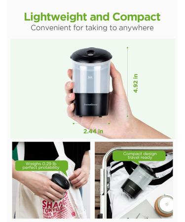 InnoGear Car Diffuser USB Essential Oil Humidifier - Aromatherapy for Office, Travel, Home & Vehicle (Black) - Buy Online on GoSupps.com