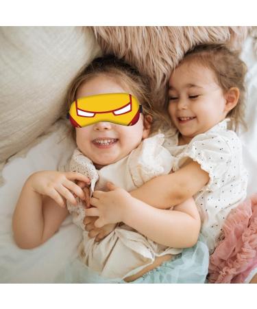 2 pcs Superhero Eye Mask ATVOYO-Spider-Man Eye Mask 3D Printed Cartoon Eye Mask with Elastic Strap Soft Fluffy Sleep Hood Boys Girls Children Sleep Travel Eye Mask - Buy Online on GoSupps.com
