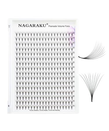 Nagaraku 10D Eyelash Extensions - 320PCS Premade Fans D Curl 0.07mm Thickness 10mm Length - Light & Dense Artificial Eyelashes - Buy Online on GoSupps.com